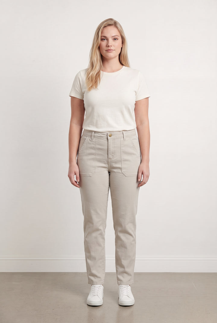 Pantalon Beige - Taille XL/42 de la marque Sud express | PARAD59763 - Vendu par Paradigme - Image 1