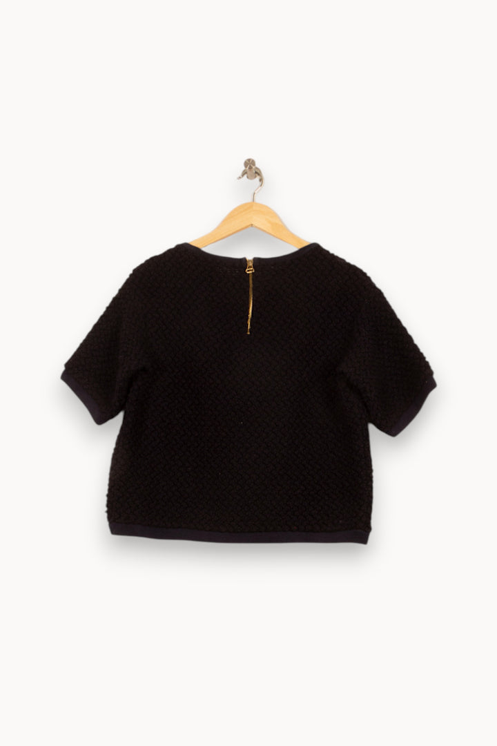 Pull Noir - Taille L/40 de la marque Sandro | PARAD59765 - Vendu par Paradigme - Image 4