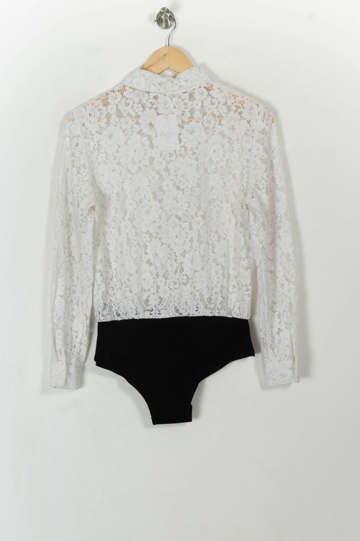 Body Blanc et Noir - Taille L/40 de la marque Claudie Pierlot | PARAD59766 - Vendu par Paradigme - Image 4