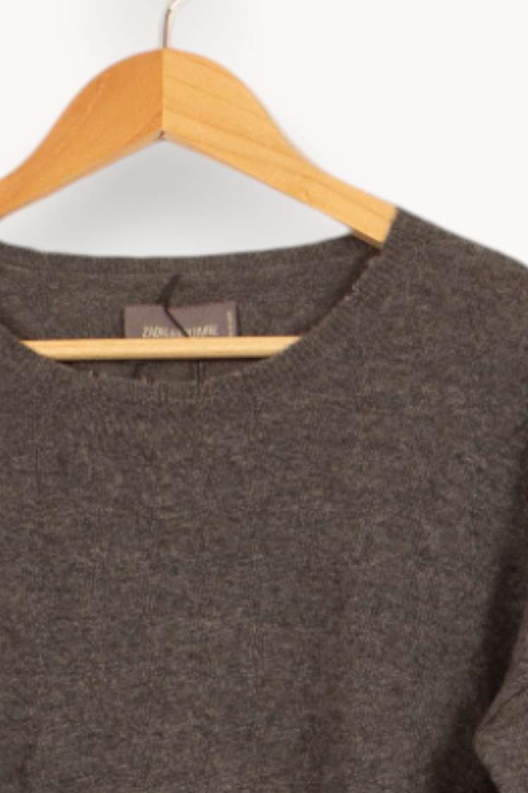 Pull Gris - Taille S/36 de la marque Zadig&Voltaire | PARAD59772 - Vendu par Paradigme - Image 3