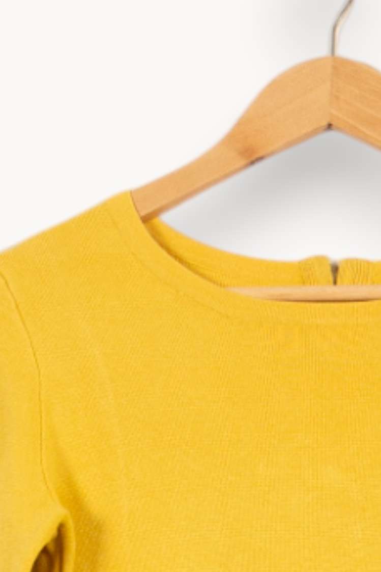 Pull Jaune - Taille S/36 de la marque Maison 123 | PARAD59774 - Vendu par Paradigme - Image 3