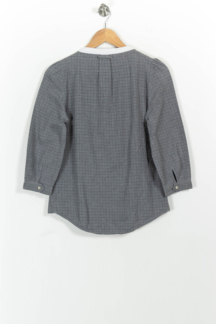 Blouse Grise et Blanche - Taille S/36 de la marque Sandro | PARAD59775 - Vendu par Paradigme - Image 4