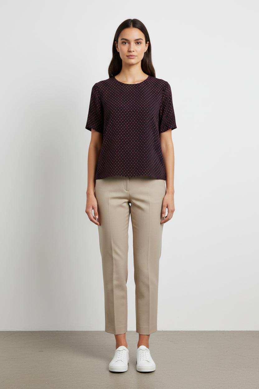 Blouse Noire et Rouge - Taille M/38