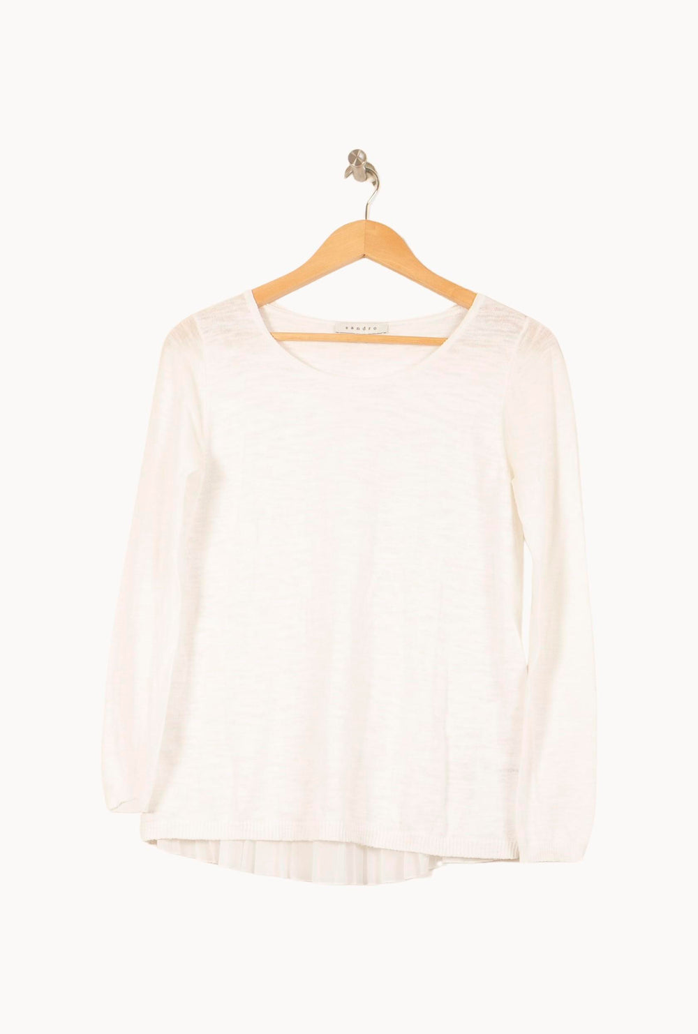 Pull Blanc - Taille S/36 de la marque Sandro | PARAD59791 - Vendu par Paradigme - Image 2