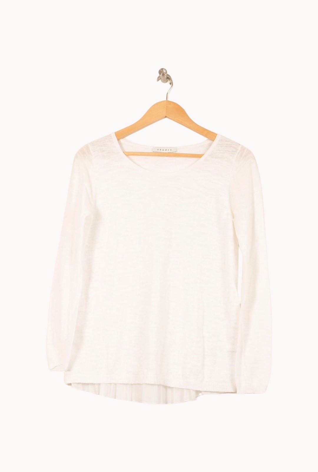 Pull Blanc - Taille S/36 de la marque Sandro | PARAD59791 - Vendu par Paradigme - Image 2