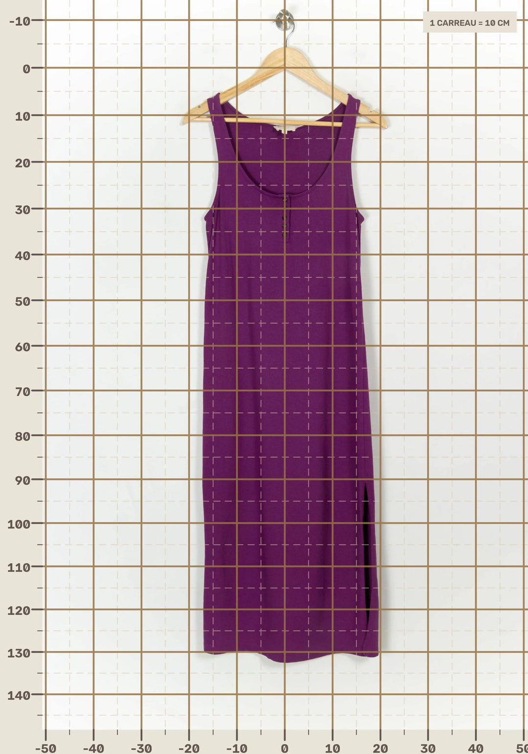 Robe Longue Violette - Taille S/36 de la marque Sézane | PARAD59799 - Vendu par Paradigme - Image 4