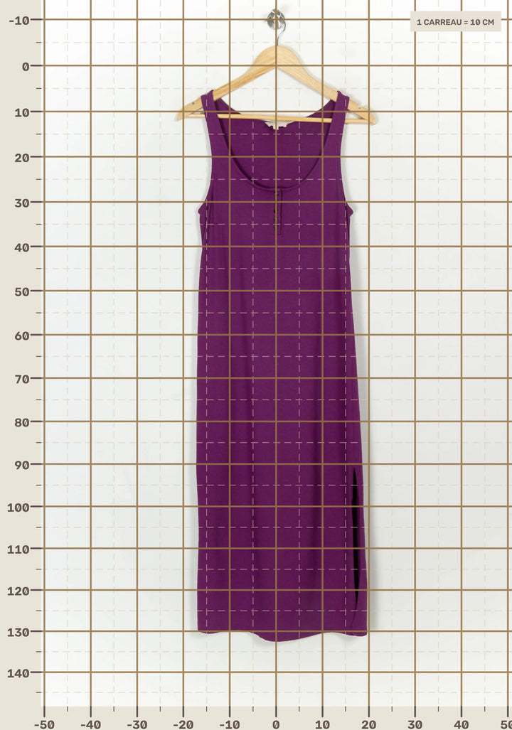 Robe Longue Violette - Taille S/36 de la marque Sézane | PARAD59799 - Vendu par Paradigme - Image 4