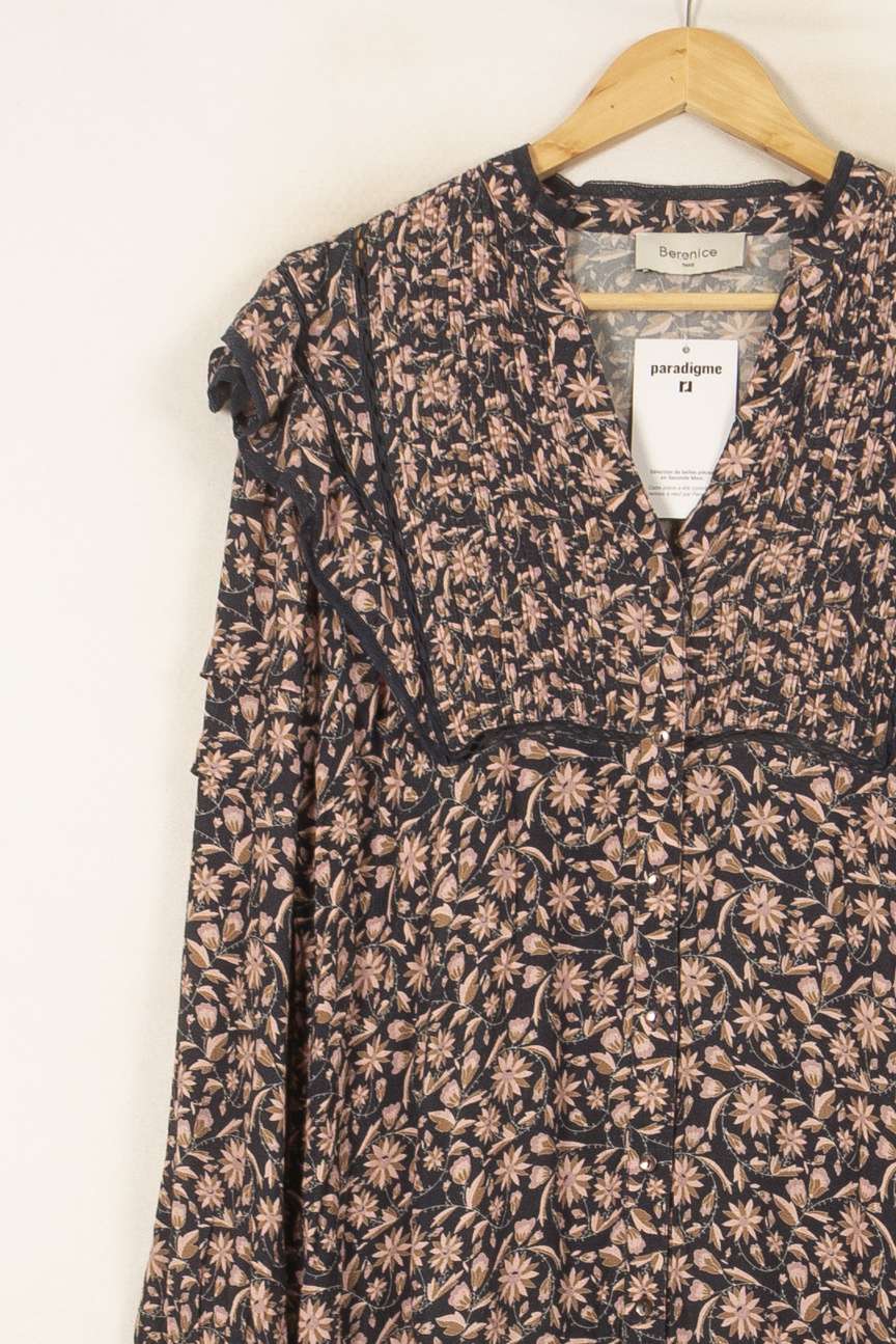 Robe Courte Noire et Rose - Taille S/36 de la marque Bérénice | PARAD59820 - Vendu par Paradigme - Image 3