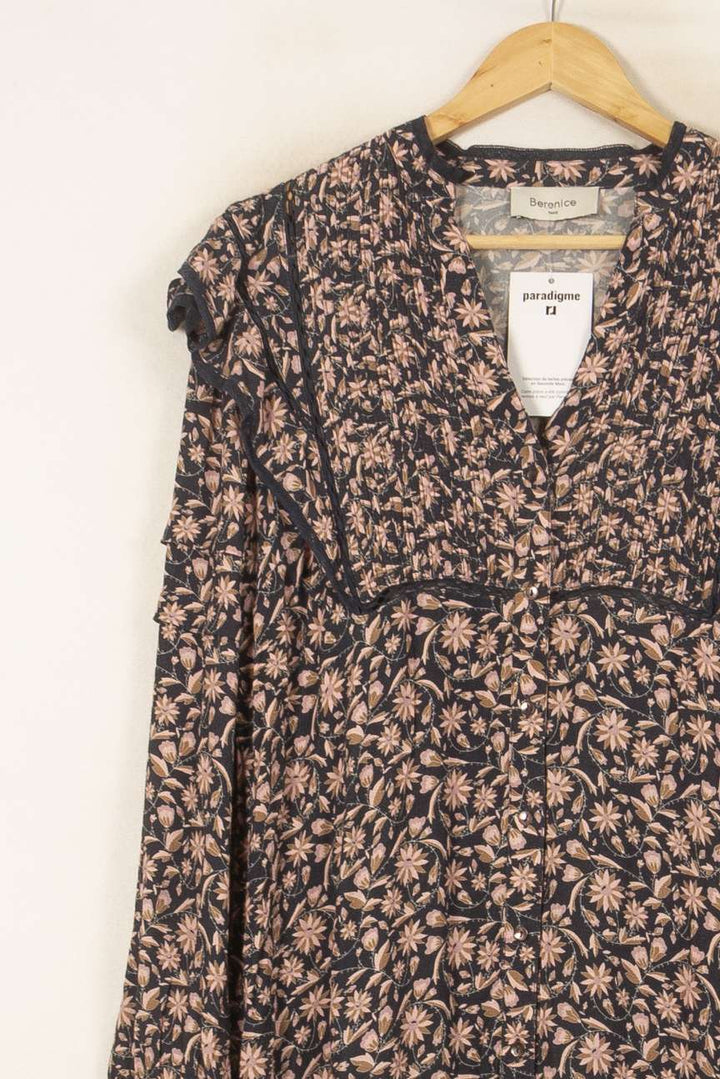 Robe Courte Noire et Rose - Taille S/36 de la marque Bérénice | PARAD59820 - Vendu par Paradigme - Image 3