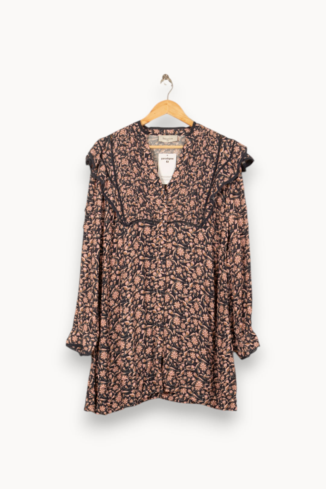 Robe Courte Noire et Rose - Taille S/36 de la marque Bérénice | PARAD59820 - Vendu par Paradigme - Image 2