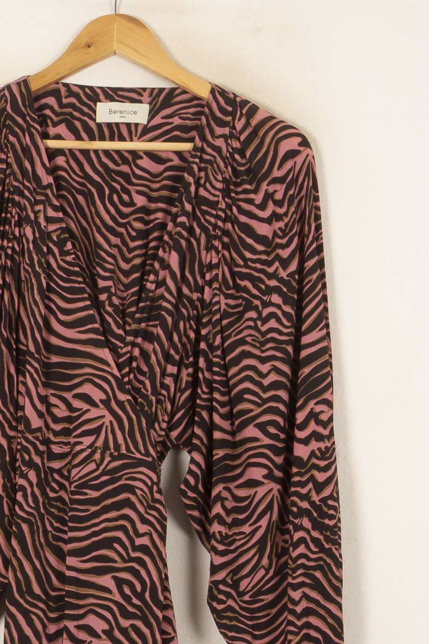 Robe Courte Noire et Rose - Taille S/36 de la marque Bérénice | PARAD59826 - Vendu par Paradigme - Image 3