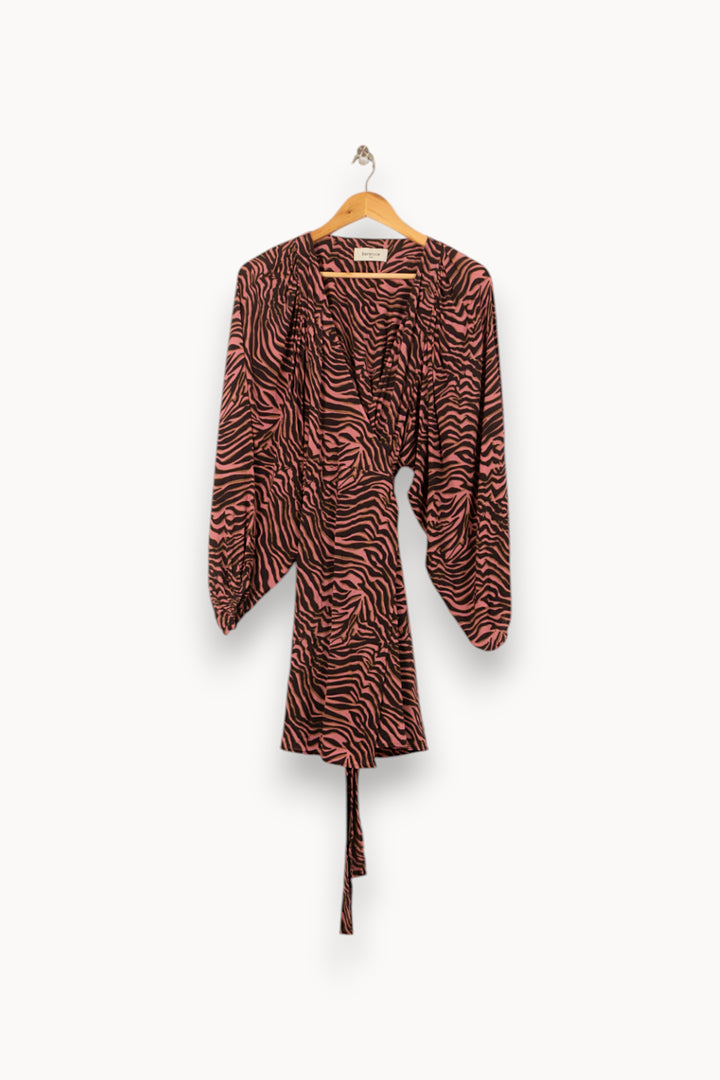 Robe Courte Noire et Rose - Taille S/36 de la marque Bérénice | PARAD59826 - Vendu par Paradigme - Image 2