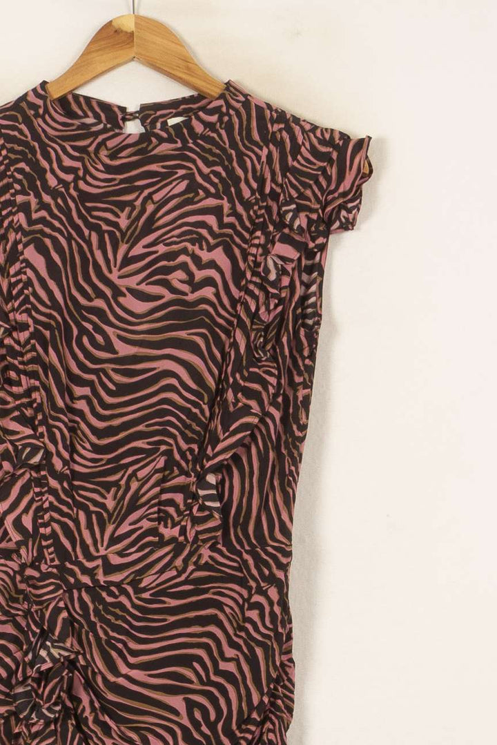 Robe Courte Rose et Noire - Taille S/36 de la marque Bérénice | PARAD59827 - Vendu par Paradigme - Image 3