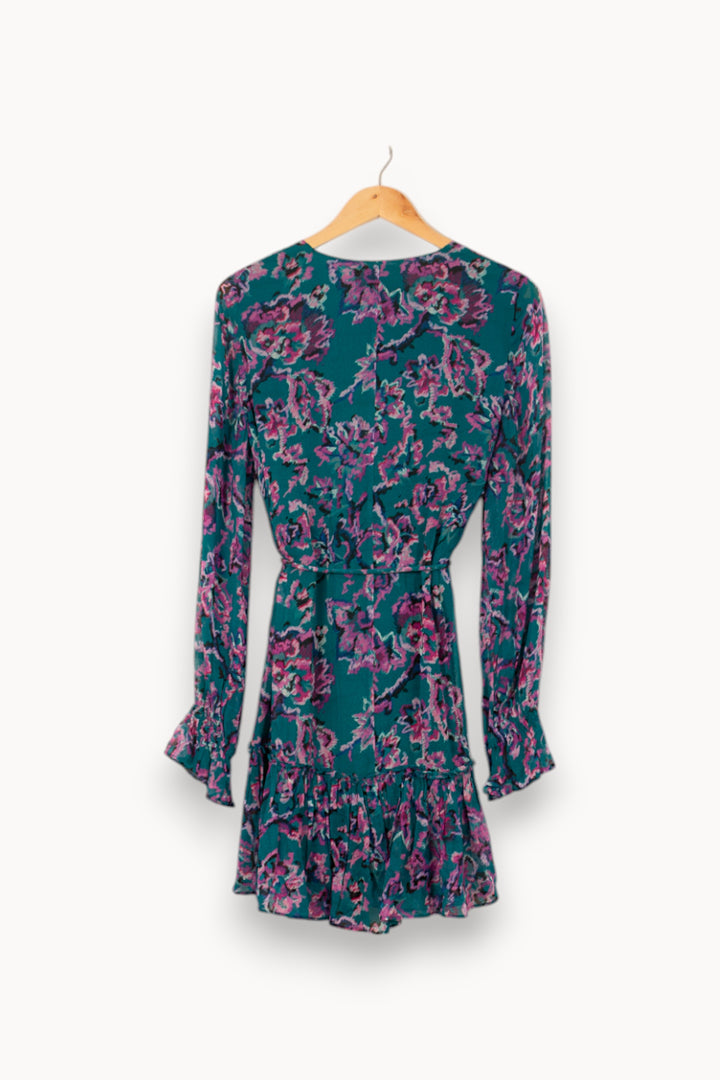 Robe Portefeuille Bleue et Violette - Taille S/36 de la marque Bérénice | PARAD59832 - Vendu par Paradigme - Image 4
