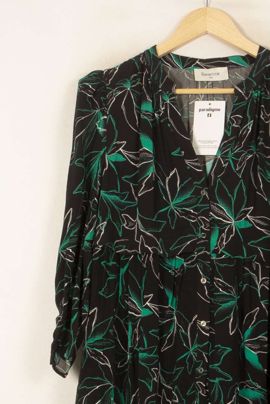 Robe Noire et Verte - Taille S/36 de la marque Bérénice | PARAD59833 - Vendu par Paradigme - Image 3