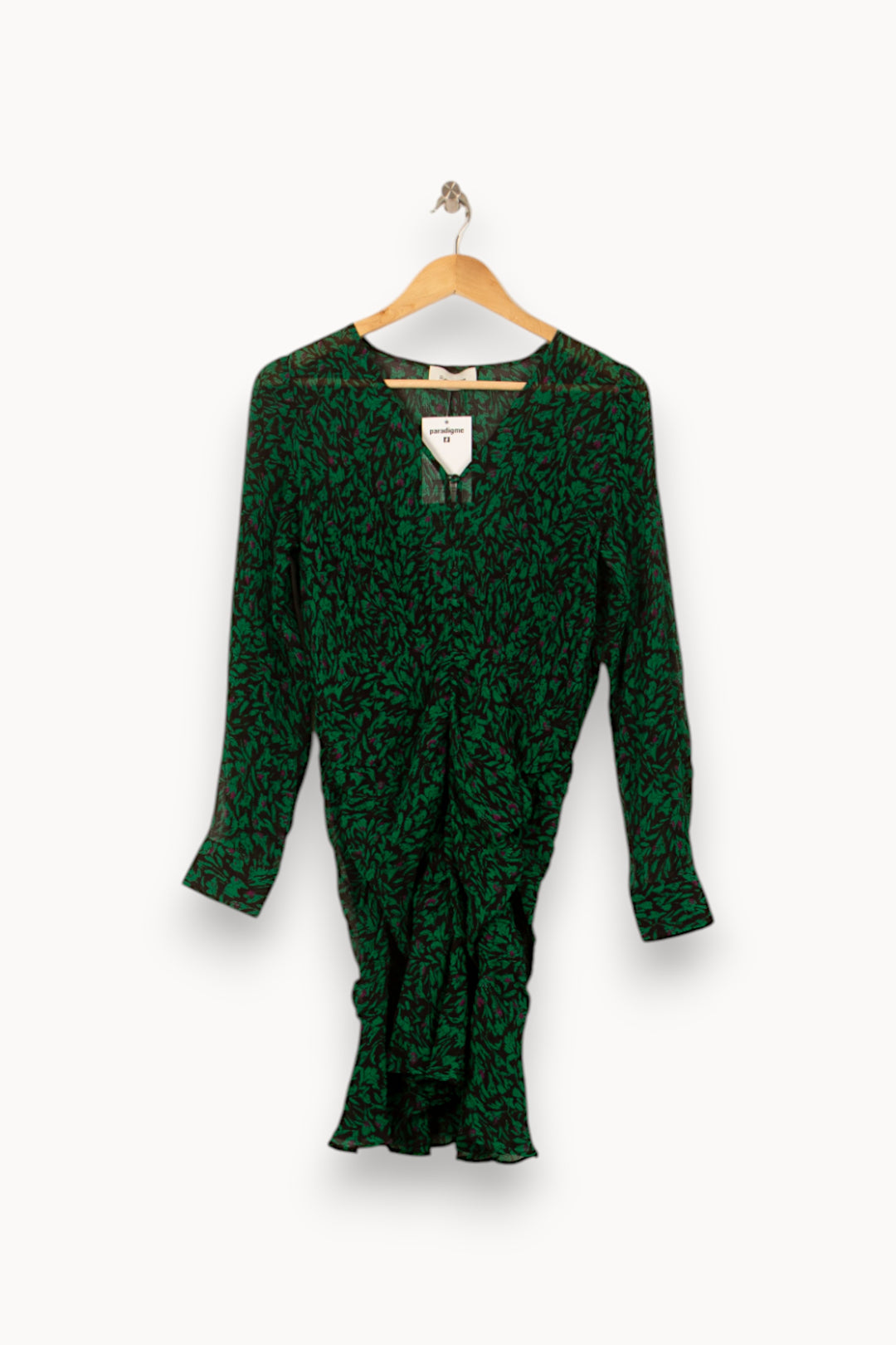 Robe Verte et Noire - Taille M/38 de la marque Bérénice | PARAD59834 - Vendu par Paradigme - Image 2