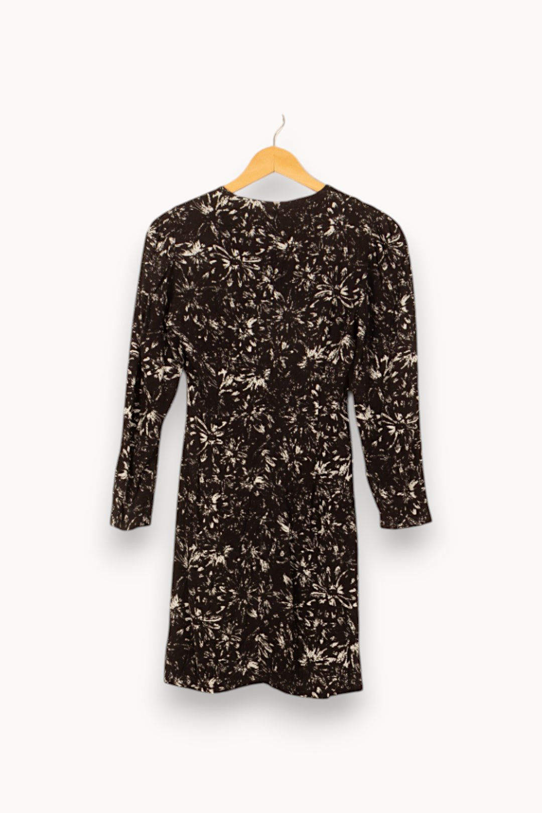 Robe Fleurie Noire et Blanche - Taille S/36 de la marque Bérénice | PARAD59838 - Vendu par Paradigme - Image 4