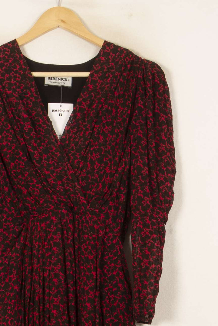 Robe Portefeuille Rouge et Noire - Taille S/36 de la marque Bérénice | PARAD59839 - Vendu par Paradigme - Image 3