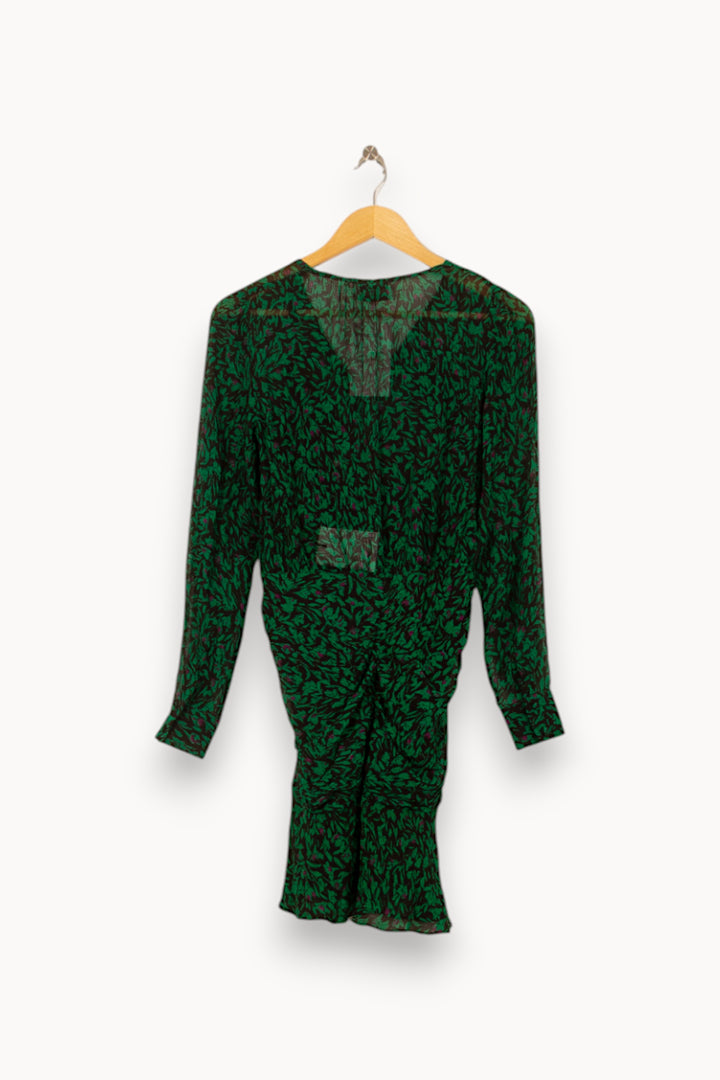 Robe Portefeuille Verte et Noire - Taille S/36 de la marque Bérénice | PARAD59840 - Vendu par Paradigme - Image 4