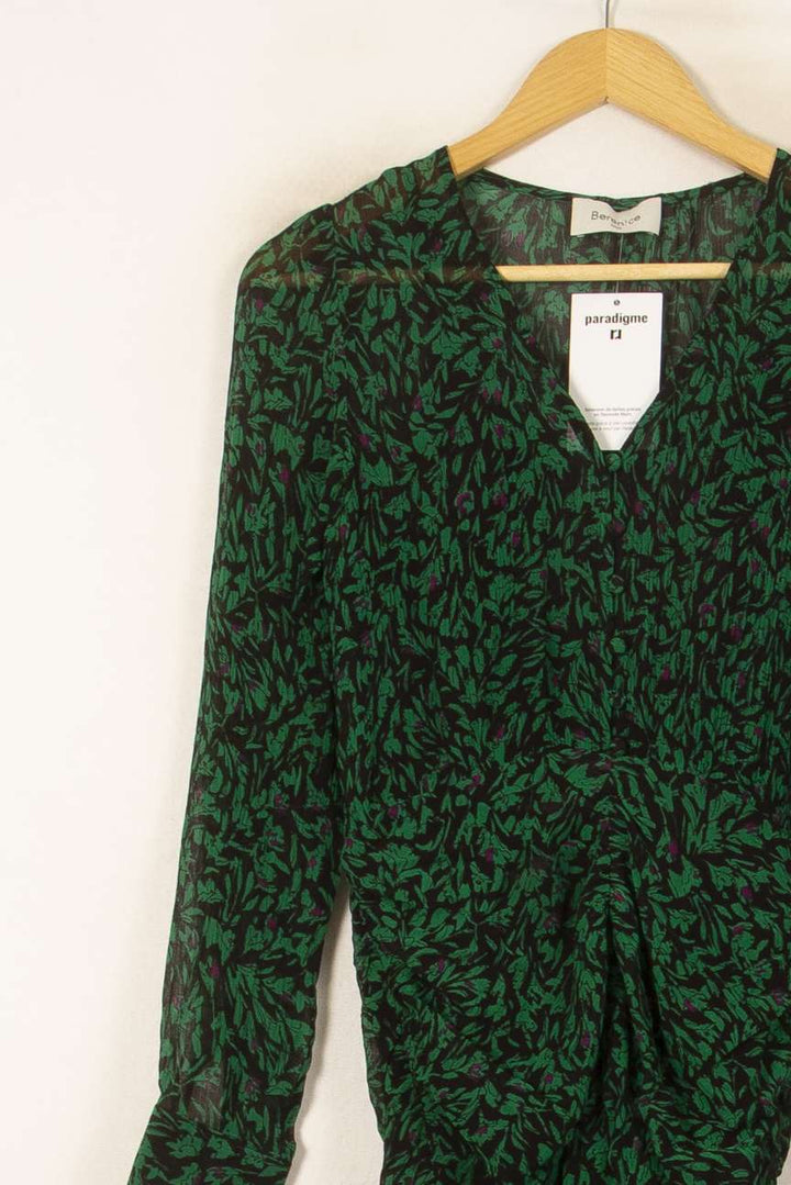 Robe Portefeuille Verte et Noire - Taille S/36 de la marque Bérénice | PARAD59840 - Vendu par Paradigme - Image 3