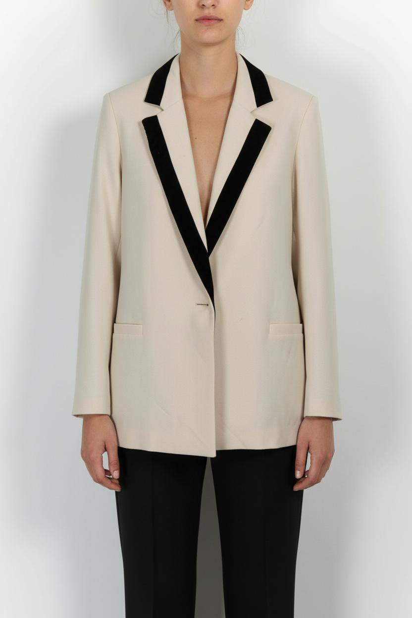 Blazer Beige et Noir - Taille S/36 de la marque Imprevu | PARAD59846 - Vendu par Paradigme - Image 1