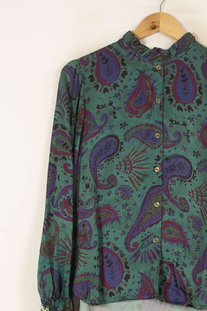 Blouse Verte et Violette - Taille XS/34 de la marque Imprevu | PARAD59847 - Vendu par Paradigme - Image 3