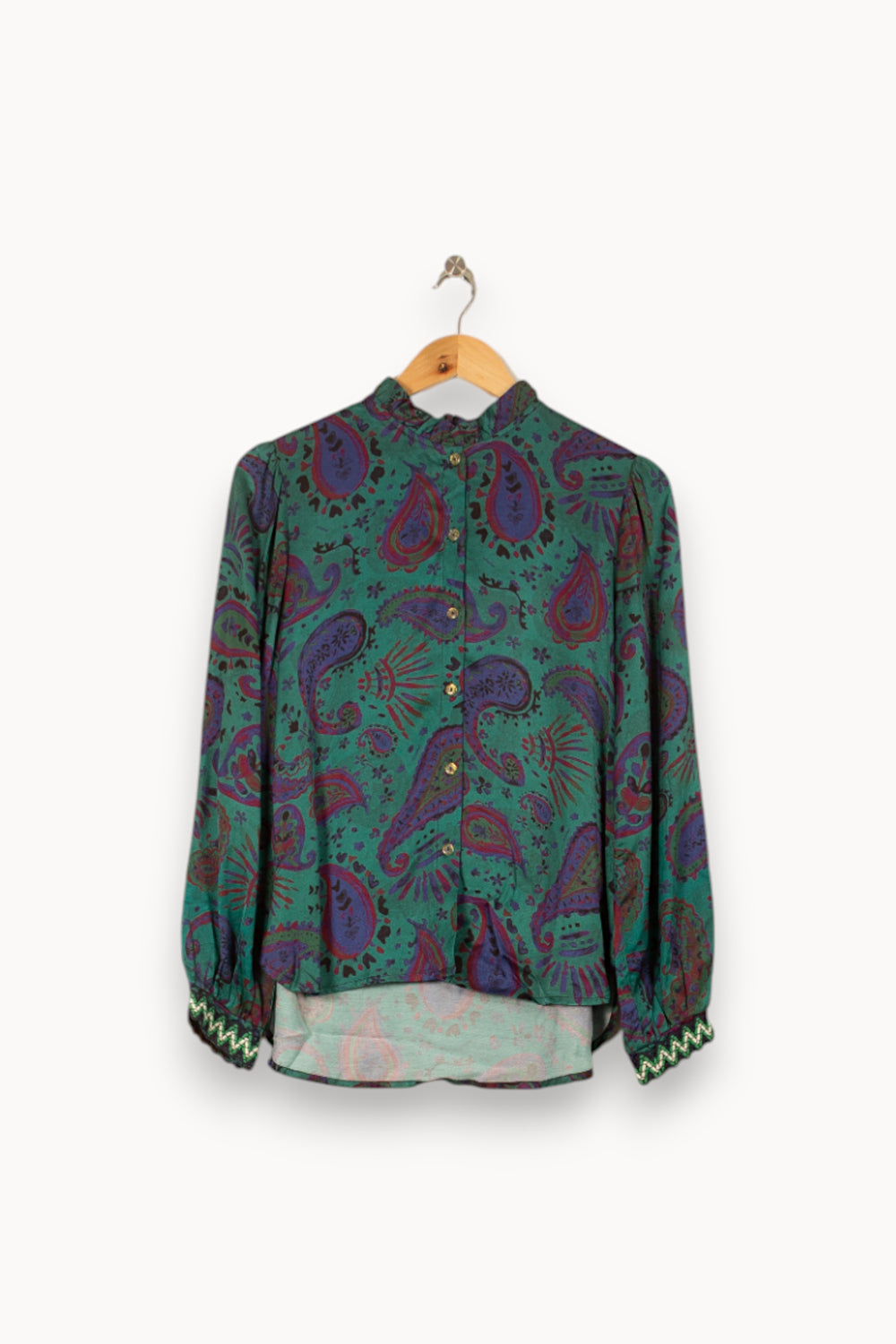 Blouse Verte et Violette - Taille XS/34 de la marque Imprevu | PARAD59847 - Vendu par Paradigme - Image 2