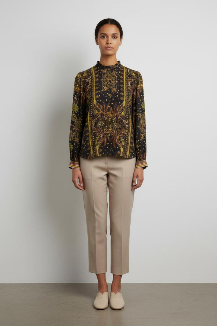 Blouse Noire et Dorée - Taille XS/34