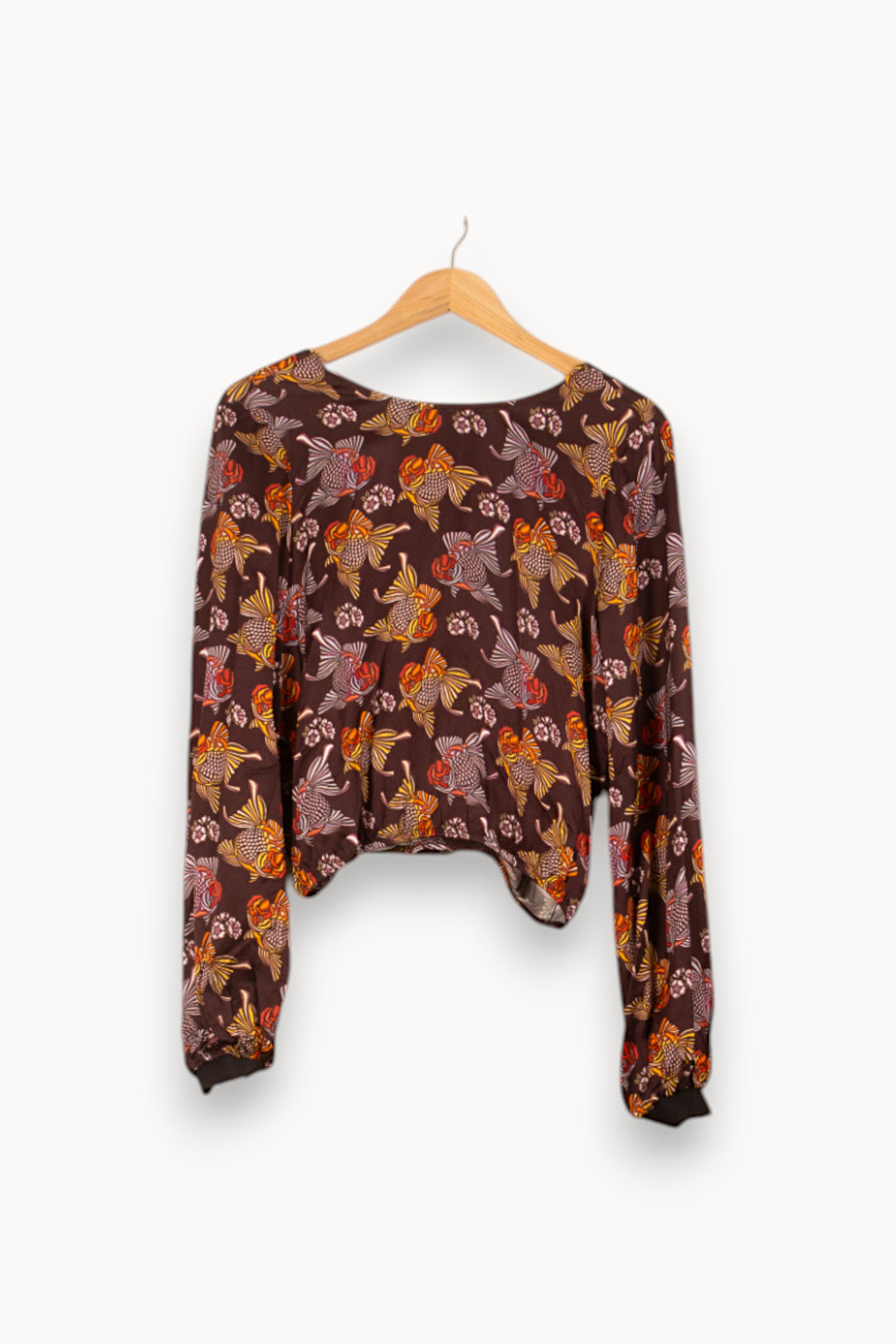 Blouse Marron et Orange - Taille XS/34 de la marque Imprevu | PARAD59853 - Vendu par Paradigme - Image 2