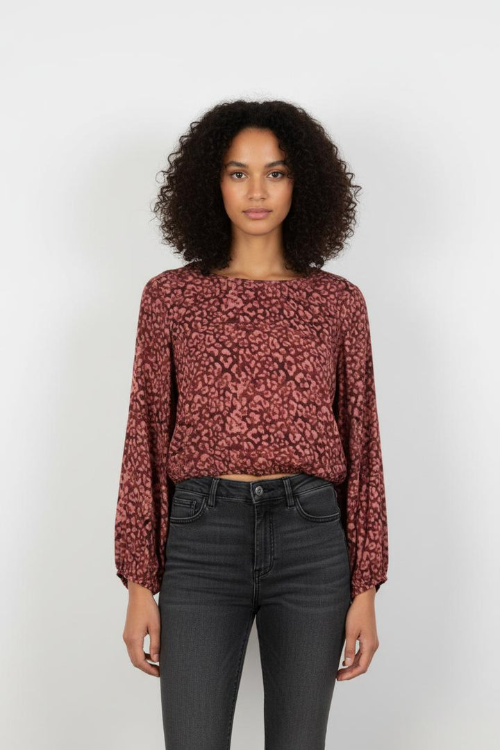 Blouse Violet et Noir - Taille S/36