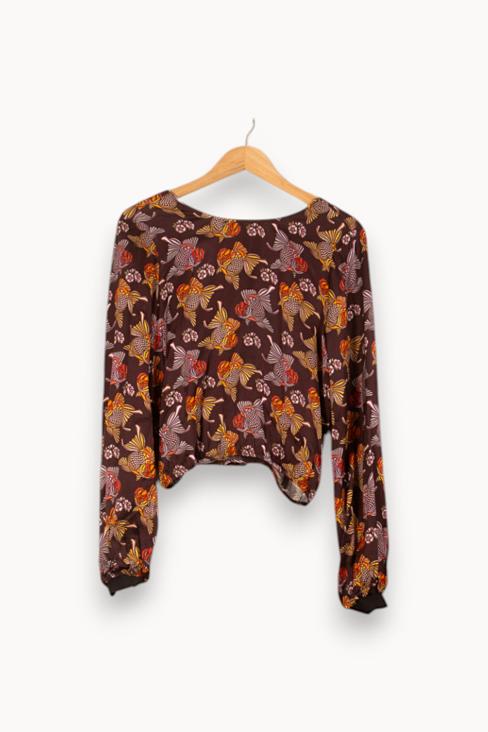 Blouse Marron et Jaune - Taille XS/34 de la marque Imprevu | PARAD59856 - Vendu par Paradigme - Image 2