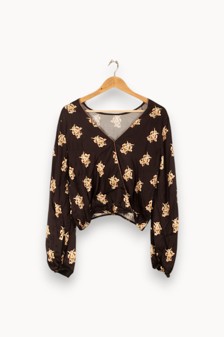 Blouse Noire - Taille XS/34 de la marque Imprevu | PARAD59857 - Vendu par Paradigme - Image 4