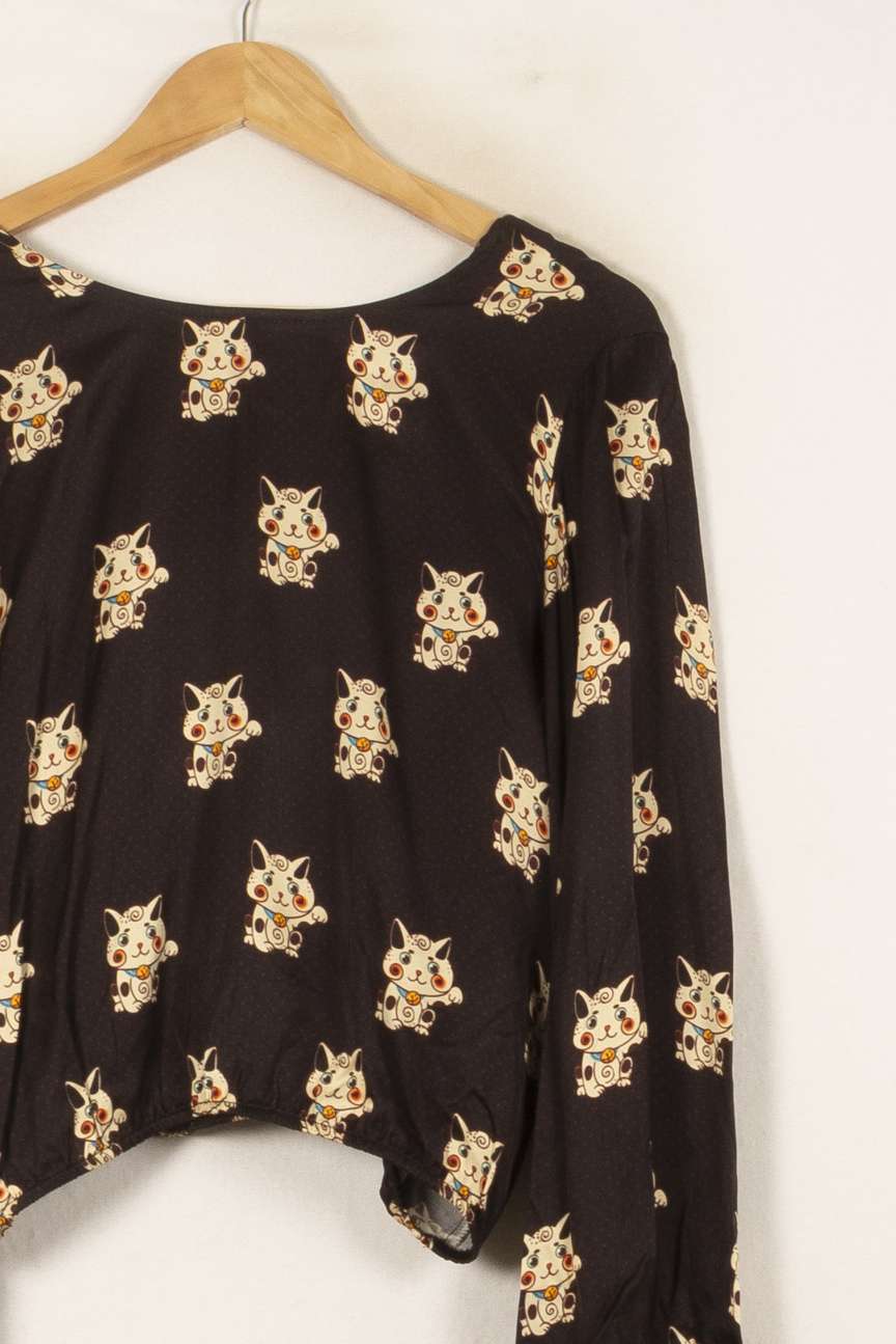 Blouse Noire - Taille XS/34 de la marque Imprevu | PARAD59857 - Vendu par Paradigme - Image 3