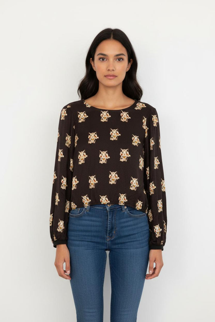 Blouse Noire - Taille XS/34