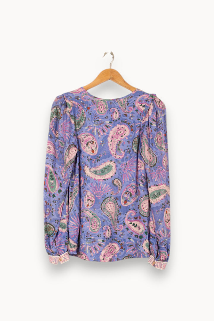 Blouse Bleue et Rose - Taille XS/34 de la marque Imprevu | PARAD59859 - Vendu par Paradigme - Image 4