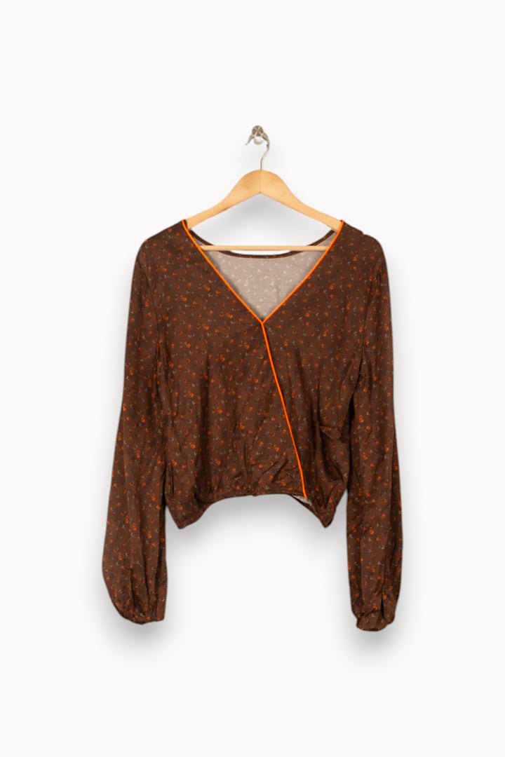 Blouse Marron - Taille S/36 de la marque Imprevu | PARAD59861 - Vendu par Paradigme - Image 4