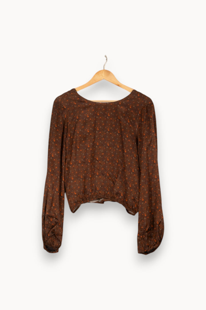 Blouse Marron - Taille S/36 de la marque Imprevu | PARAD59861 - Vendu par Paradigme - Image 2