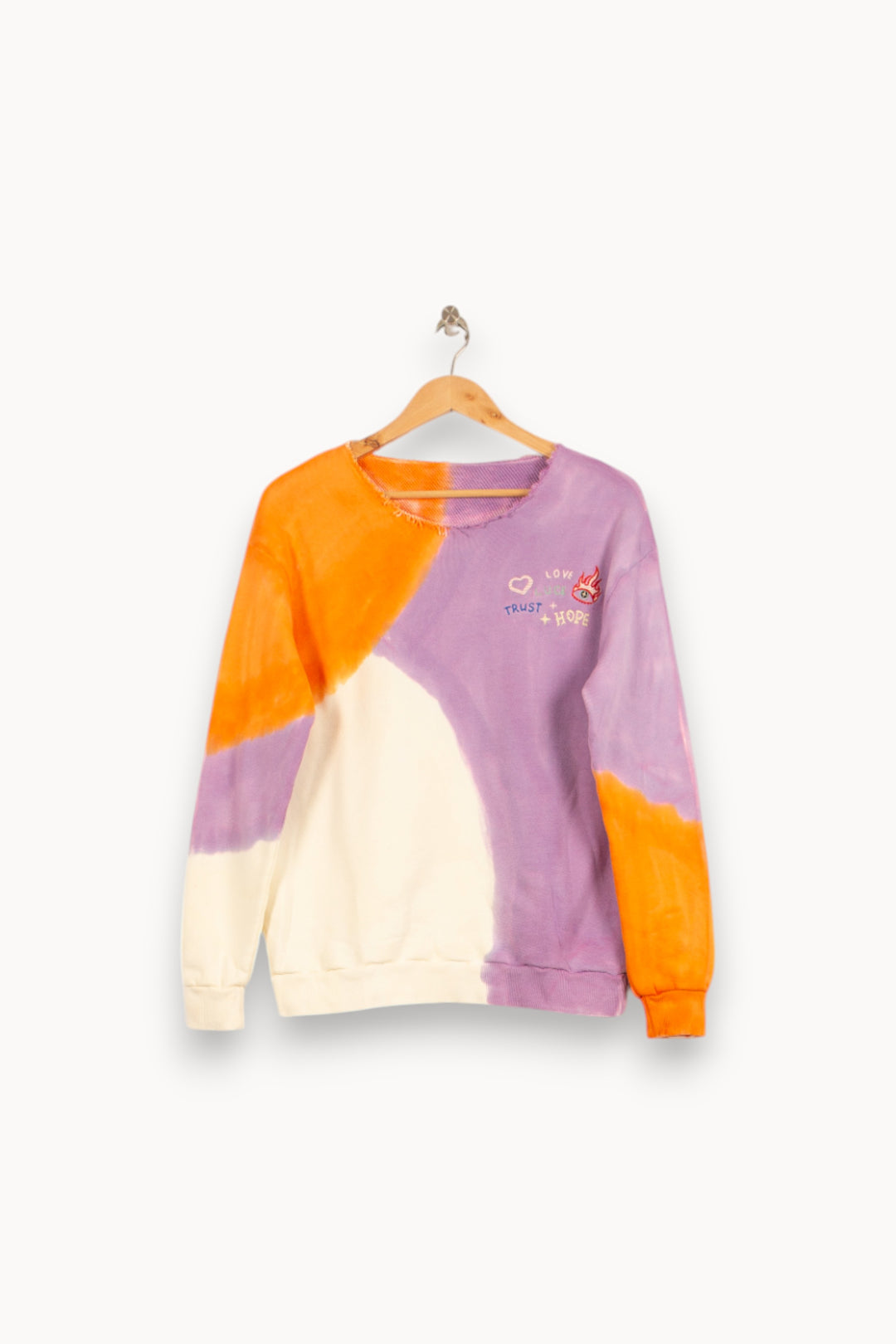 Sweat Violet Orange et Blanc - Taille XS/34 de la marque Imprevu | PARAD59864 - Vendu par Paradigme - Image 2