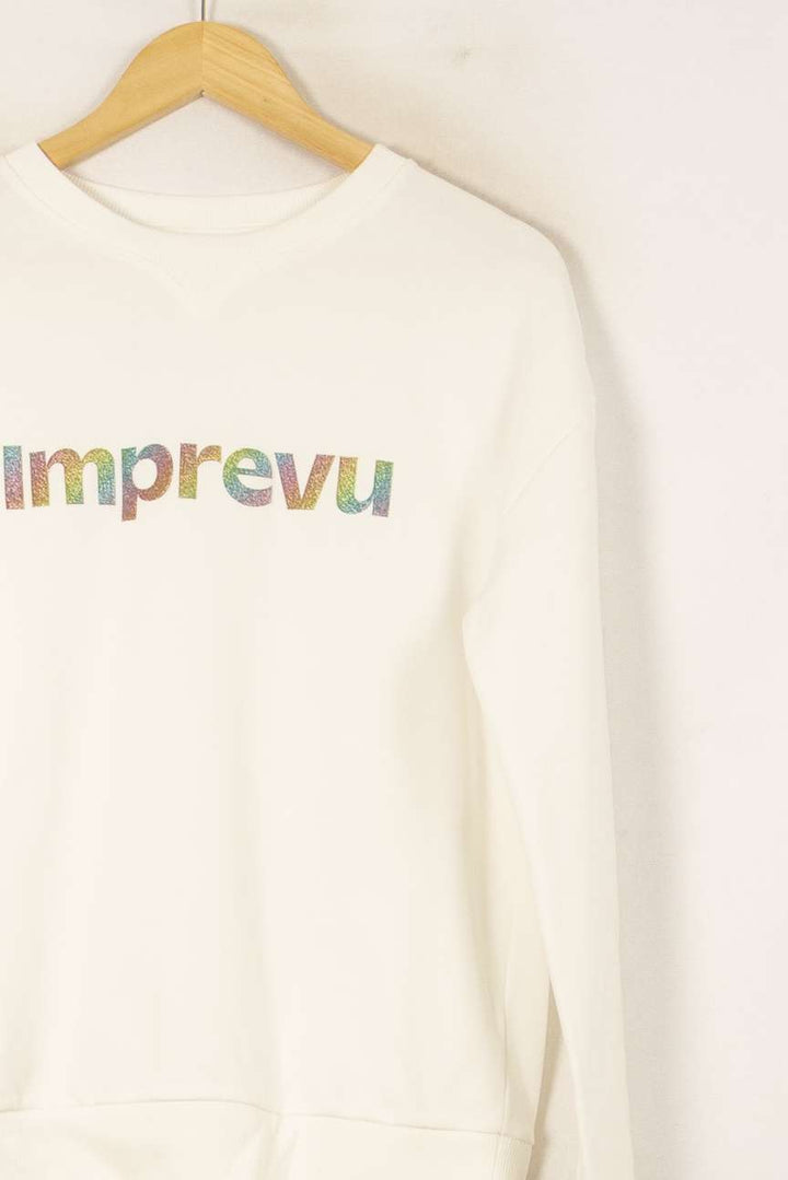 Sweat Blanc - Taille S/36 de la marque Imprevu | PARAD59866 - Vendu par Paradigme - Image 3