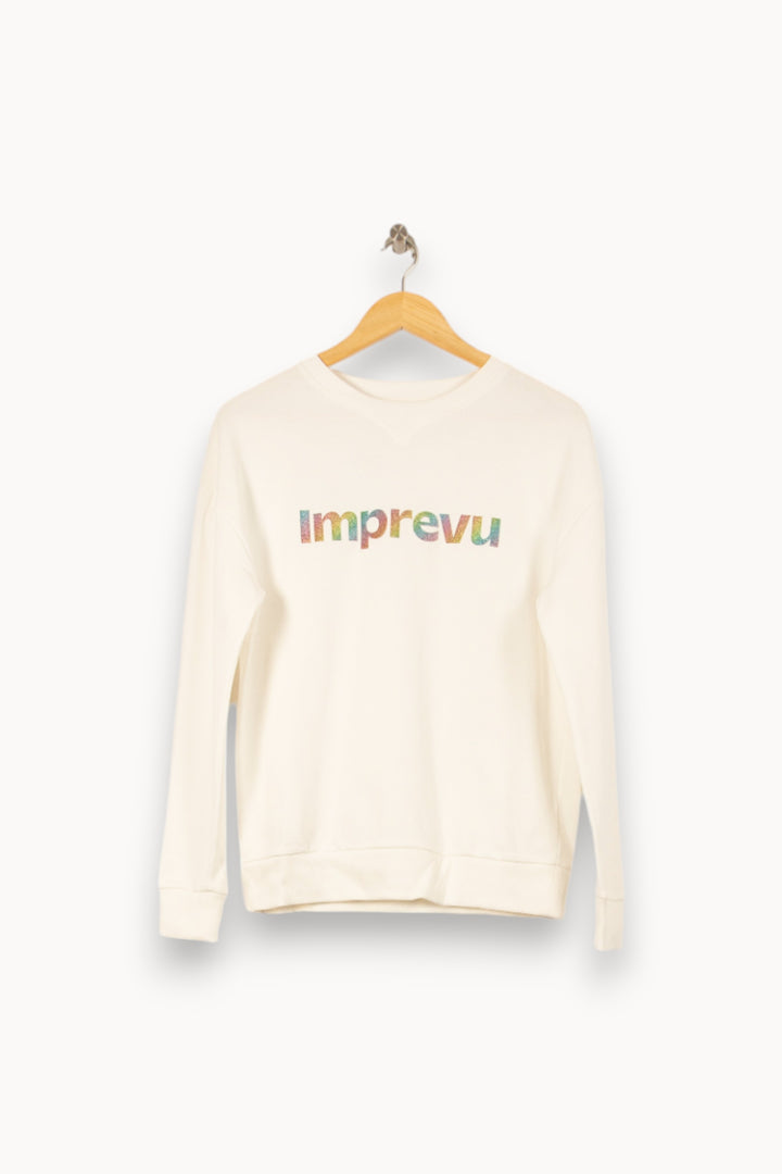 Sweat Blanc - Taille S/36 de la marque Imprevu | PARAD59866 - Vendu par Paradigme - Image 2