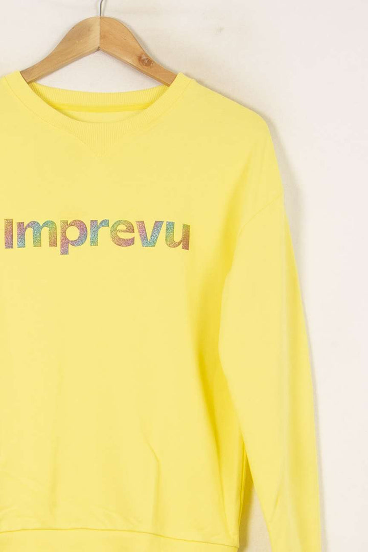 Sweat Jaune - Taille S/36 de la marque Imprevu | PARAD59870 - Vendu par Paradigme - Image 3