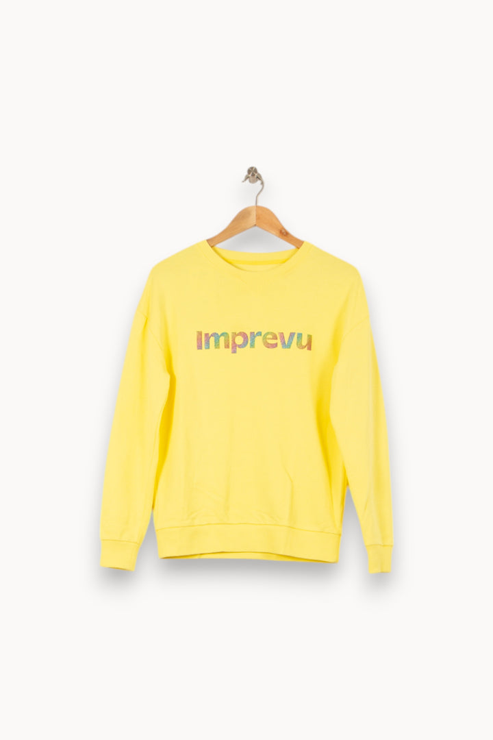 Sweat Jaune - Taille S/36 de la marque Imprevu | PARAD59870 - Vendu par Paradigme - Image 2
