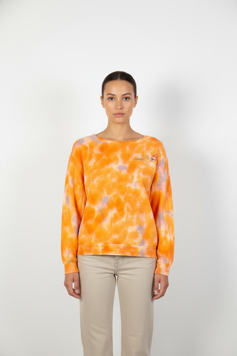 Sweat-shirt Orange et Violet - Taille XS/34