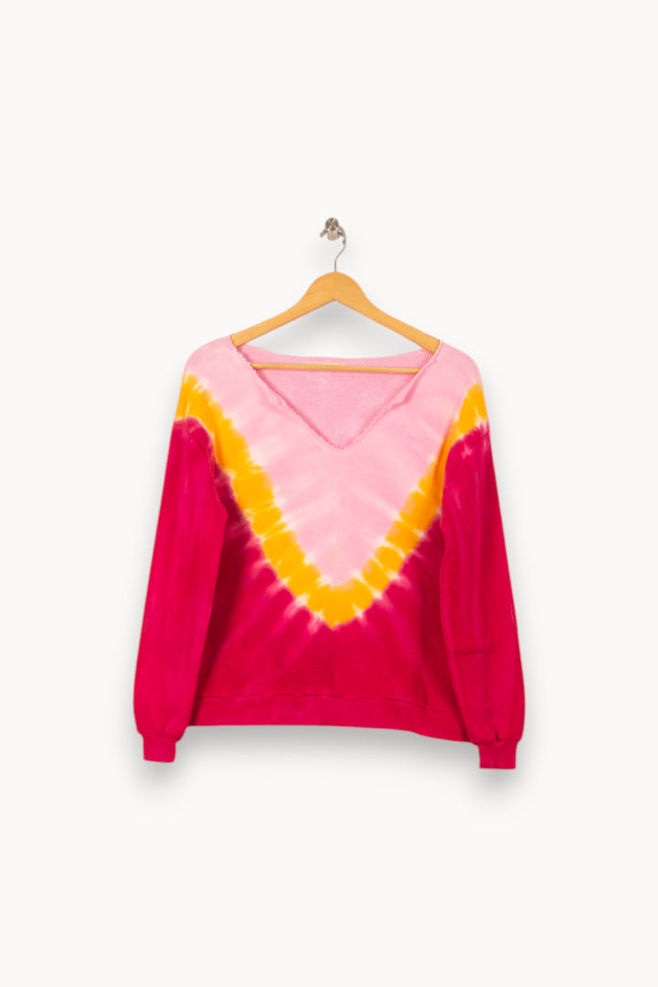 Sweat Rose et Jaune - Taille S/36 de la marque Imprevu | PARAD59873 - Vendu par Paradigme - Image 2