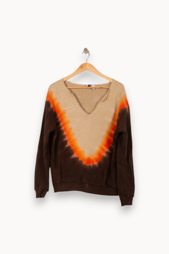 Sweat Beige Marron et Orange - Taille XS/34 de la marque Imprevu | PARAD59875 - Vendu par Paradigme - Image 2