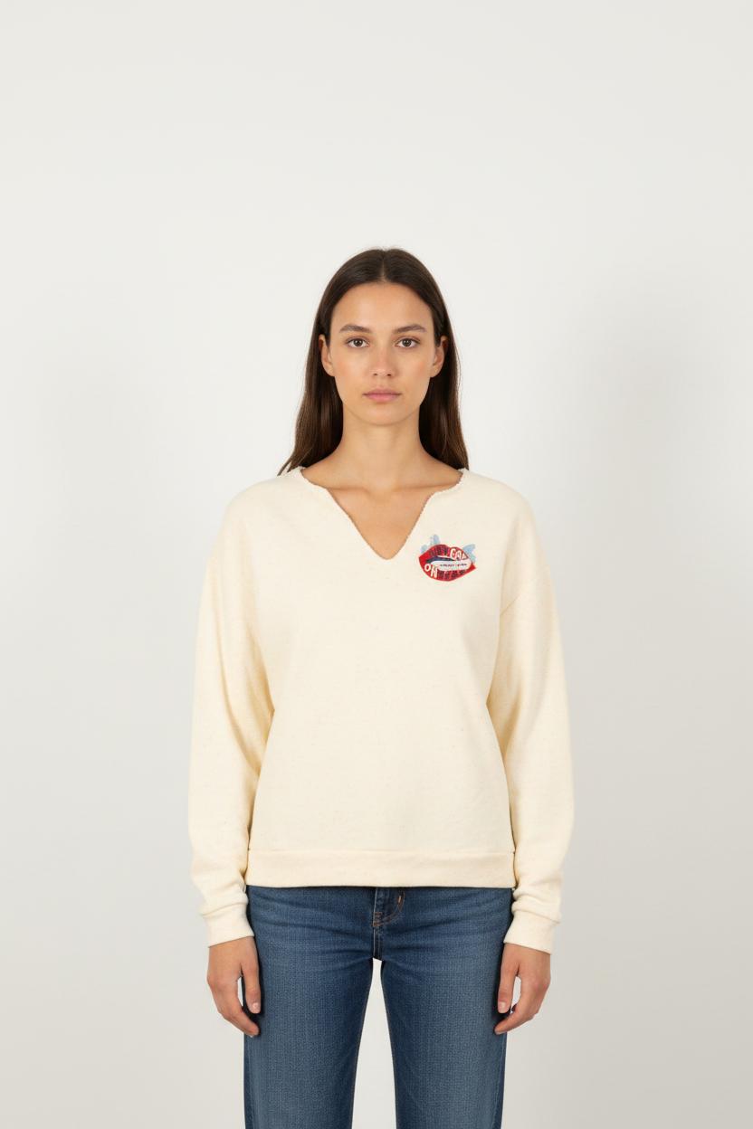 Sweatshirt Beige - Taille S/36