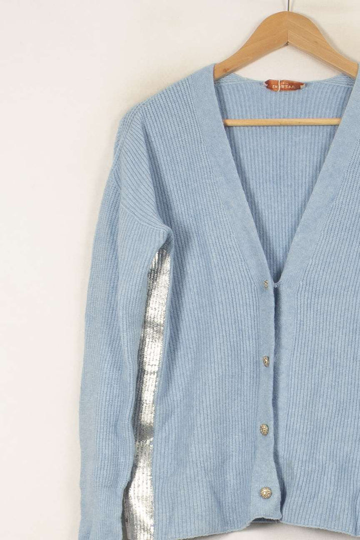 Cardigan Bleu et Argenté - Taille S/36 de la marque Imprevu | PARAD59879 - Vendu par Paradigme - Image 3