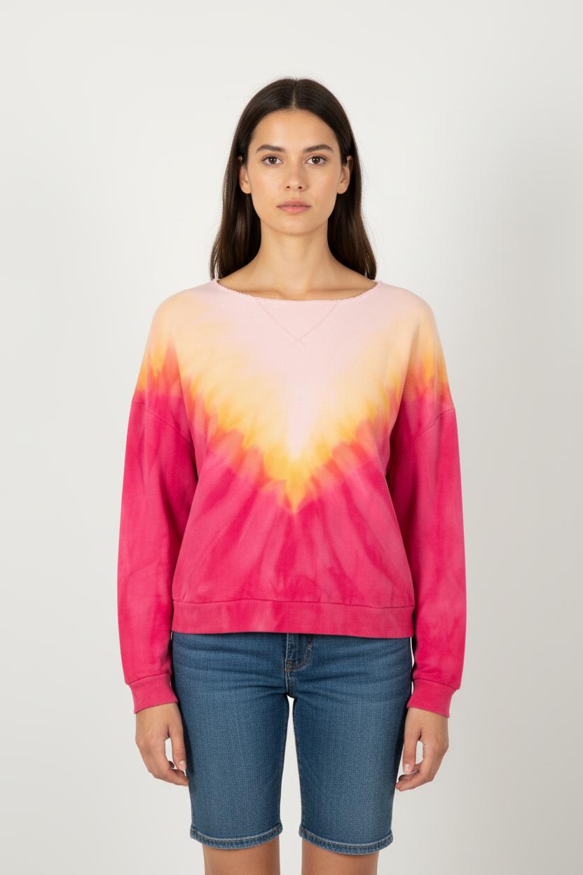Sweat Rose et Jaune - Taille S/36