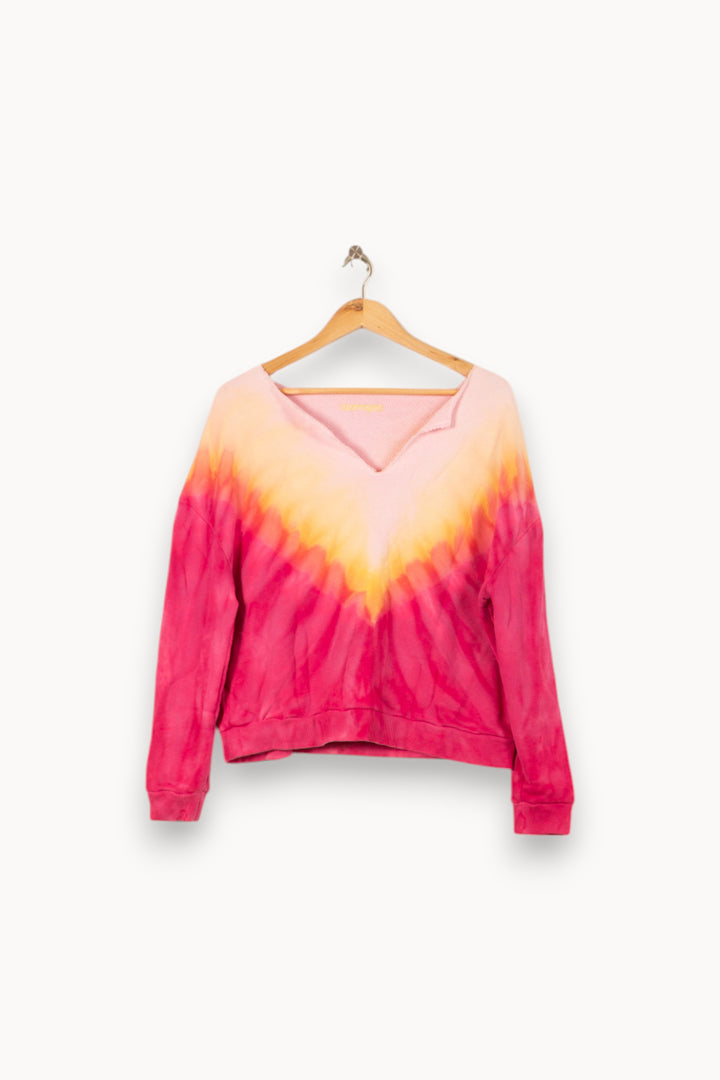 Sweat Rose et Jaune - Taille S/36 de la marque Imprevu | PARAD59883 - Vendu par Paradigme - Image 2