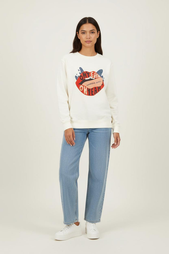 Sweat Blanc - Taille XS/34 de la marque Imprevu | PARAD59885 - Vendu par Paradigme - Image 1